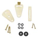 Barn Door Privacy Door Latch in Champagne Brass 