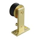 96 in. Single Roller Top-Mount Barn Door Hardware Kit in Champagne Brass 