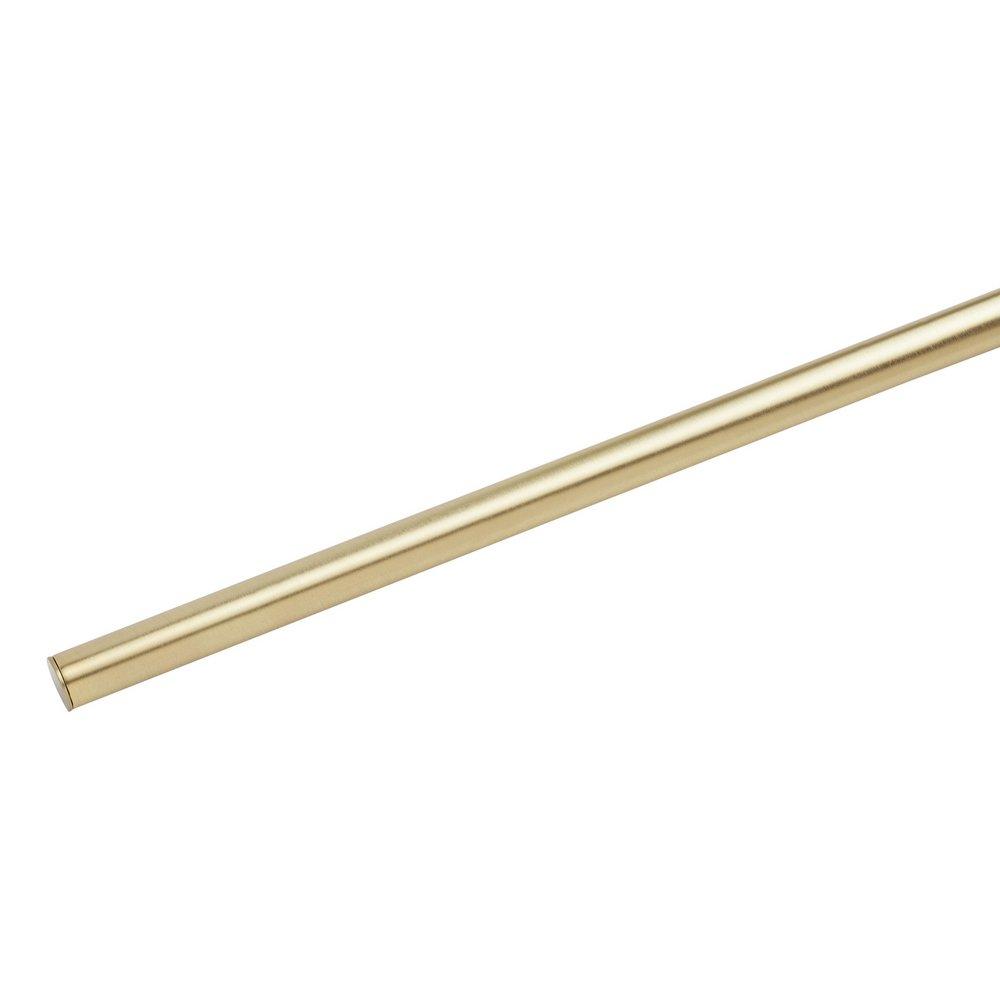 96 in. Single Roller Top-Mount Barn Door Hardware Kit in Champagne Brass 
