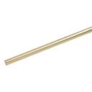 96 in. Single Roller Top-Mount Barn Door Hardware Kit in Champagne Brass 