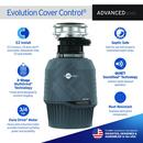 3/4 hp Cover Control Garbage Disposer 