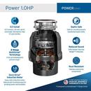 1 hp Continuous Feed Garbage Disposal 