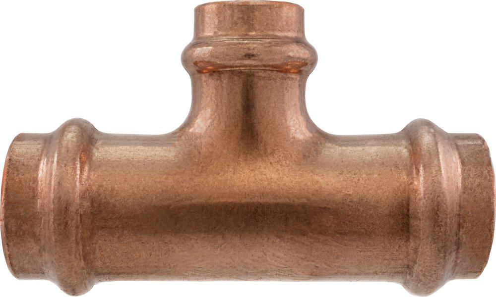 1-1/4 x 1-1/4 x 3/4 in. Copper Press Reducing Tee 