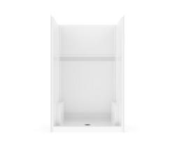 48 x 34 x 76-3/4 in. Alcove Shower Unit in White