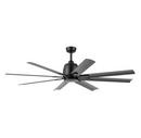 52in. Indoor 5-Blade Satin Black Ceiling Fan