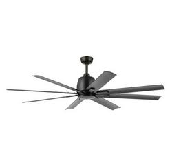 52in. Indoor 5-Blade Satin Black Ceiling Fan