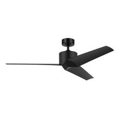 56in. 3?Blade Indoor Ceiling Fan in Satin Black