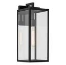 60W 1 Light 17.75" Outdoor Wall Sconce in Textured Black