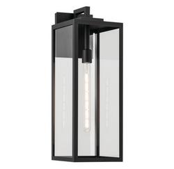 60W 1 Light 24" Outdoor Wall Sconce in Textured Black