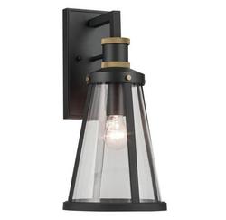 Outdoor Wall Light, 1-Light, Textured Black