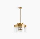 4-Light Medium E-26 LED Pendant in Brushed Moderne Brass