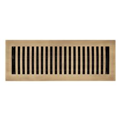 4 x 10 in. Brass Floor/Wall Register in Antique Brass