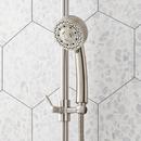 PENDLETON PRESSURE BALANCE SHOWER SYSTEM WITH SLIDE BAR AND HAND SHOWER - BRUSHED NICKEL 