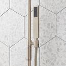 VILAMONTE PRESSURE BALANCE SHOWER SYSTEM WITH SLIDE BAR AND HAND SHOWER - BRUSHED NICKEL 