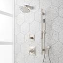 VILAMONTE PRESSURE BALANCE SHOWER SYSTEM WITH SLIDE BAR AND HAND SHOWER - BRUSHED NICKEL 