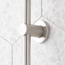 20 in. Shower Rail Set in Brushed Nickel - Hand Shower, Hose and Showerhead Included 