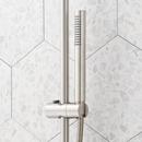 RETROFIT EXPOSED PIPE SHOWER SET - BRUSHED NICKEL 