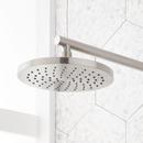 20 in. Shower Rail Set in Brushed Nickel - Hand Shower, Hose and Showerhead Included 