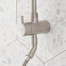 RETROFIT EXPOSED PIPE SHOWER SET - BRUSHED NICKEL 