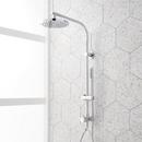 20 in. Shower Rail Set in Chrome - Hand Shower, Hose and Showerhead Included