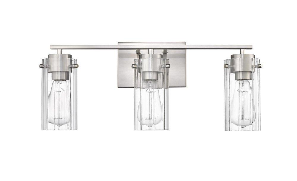 3-Light Vanity Fixture in Brushed Nickel 