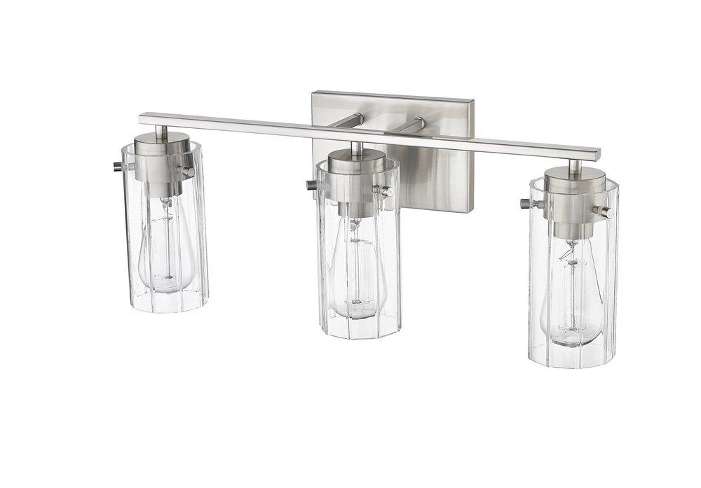 3-Light Vanity Fixture in Brushed Nickel 