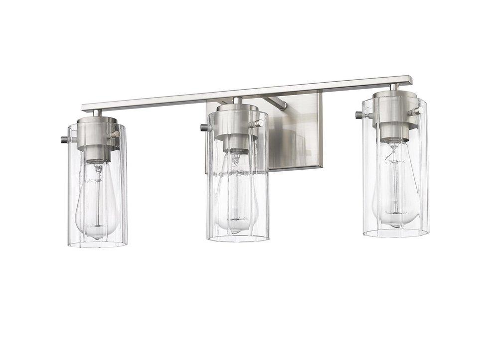 3-Light Vanity Fixture in Brushed Nickel 