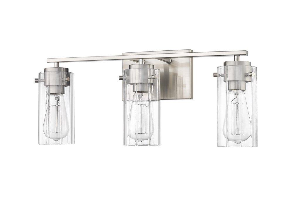 3-Light Vanity Fixture in Brushed Nickel 