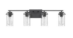 4-Light Vanity Fixture in Matte Black
