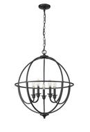 Millennium Lighting Matte Black 5-Light Chandelier Ceiling Light 