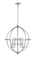 Millennium Lighting Polished Nickel 5-Light Chandelier Ceiling Light 
