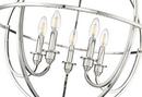 Millennium Lighting Polished Nickel 5-Light Chandelier Ceiling Light 