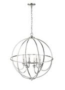 Millennium Lighting Polished Nickel 6-Light Chandelier Ceiling Light 