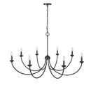 Millennium Lighting Matte Black 8-Light Chandelier Ceiling Light 