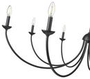 Millennium Lighting Matte Black 8-Light Chandelier Ceiling Light 