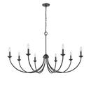 Millennium Lighting Matte Black 8-Light Chandelier Ceiling Light 