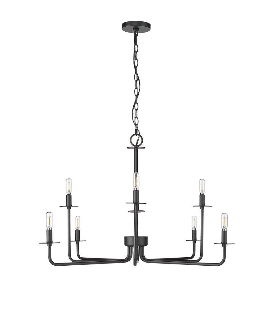 Millennium Lighting Matte Black 8-Light Chandelier Ceiling Light 