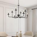 Millennium Lighting Matte Black 8-Light Chandelier Ceiling Light 