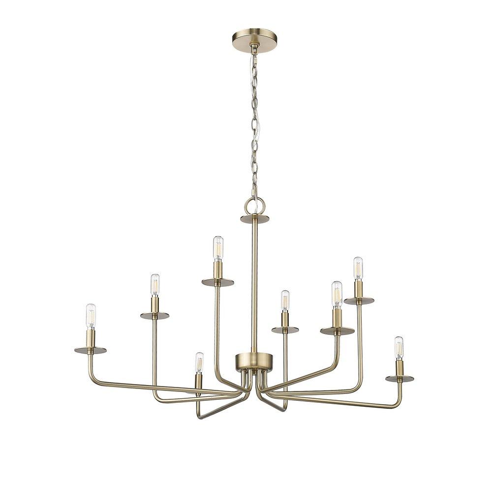 Millennium Lighting Modern Gold 8-Light Chandelier Ceiling Light 