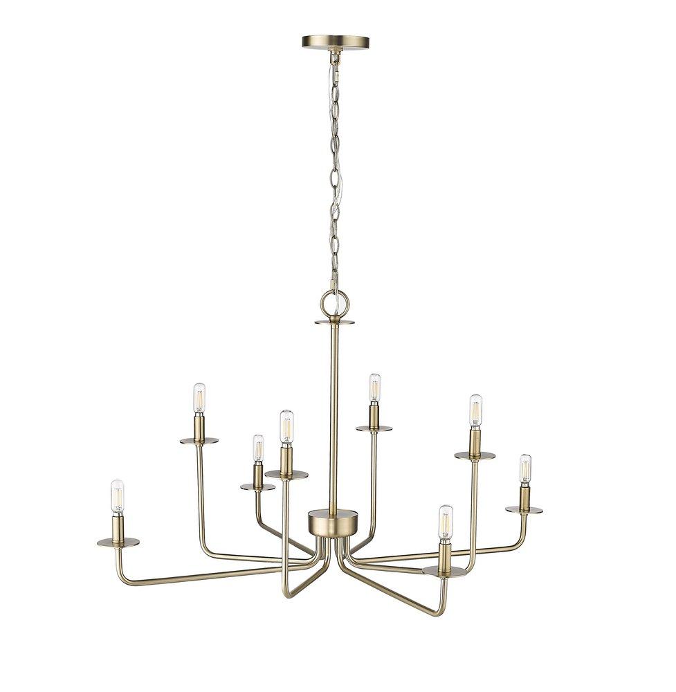 Millennium Lighting Modern Gold 8-Light Chandelier Ceiling Light 