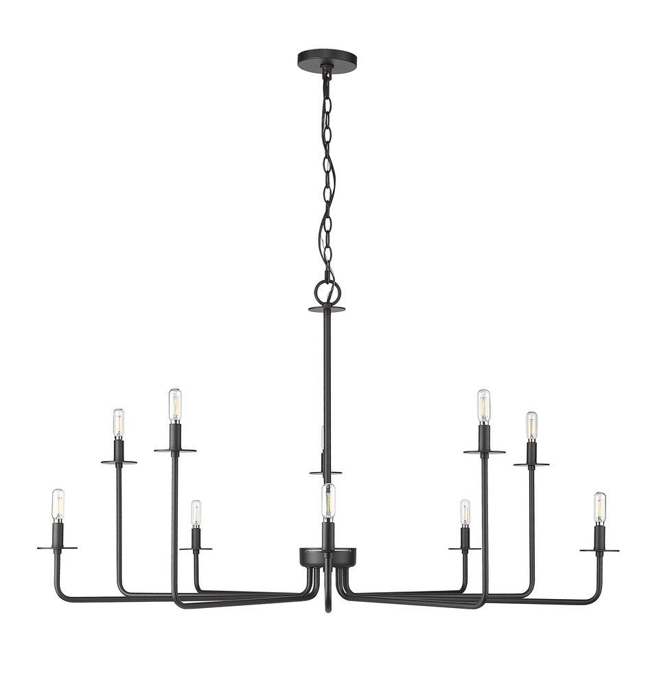 Millennium Lighting Matte Black 10-Light Chandelier Ceiling Light 