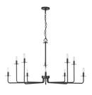 Millennium Lighting Matte Black 10-Light Chandelier Ceiling Light 