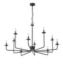 Millennium Lighting Matte Black 10-Light Chandelier Ceiling Light 