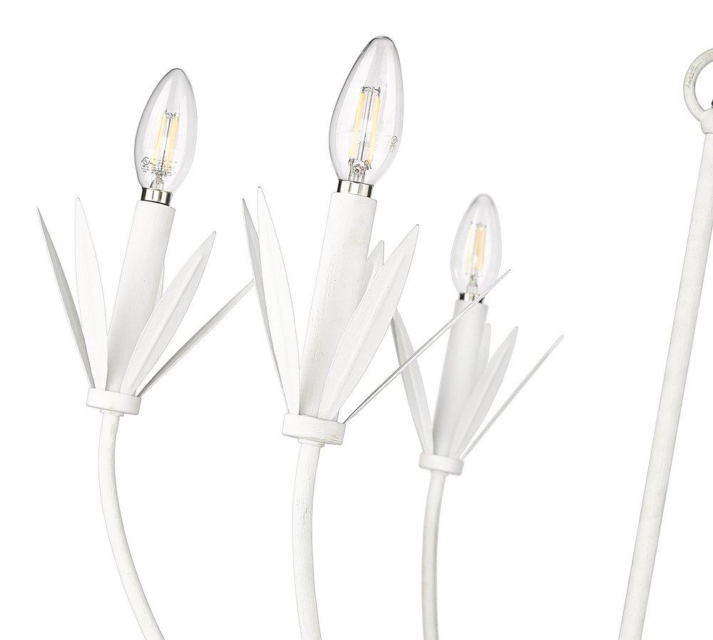 Millennium Lighting Textured White 6-Light Chandelier Ceiling Light 