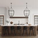 4-Light Pendant Light in Matte Black 