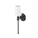 1-Light Wall Sconce in Matte Black 