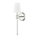 1-Light Wall Sconce in Polished Nickel 