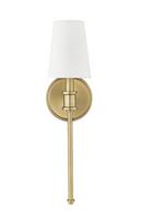 1-Light Wall Sconce in Vintage Brass