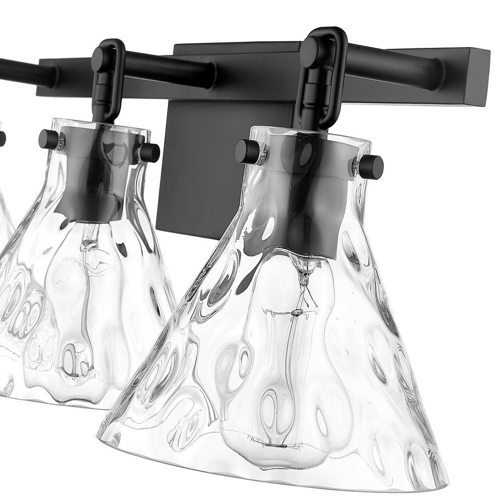 3-Light Vanity Fixture in Matte Black 