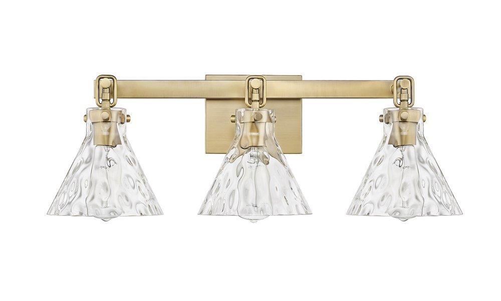 3-Light Vanity Fixture in Vintage Brass 